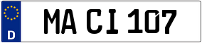 Trailer License Plate